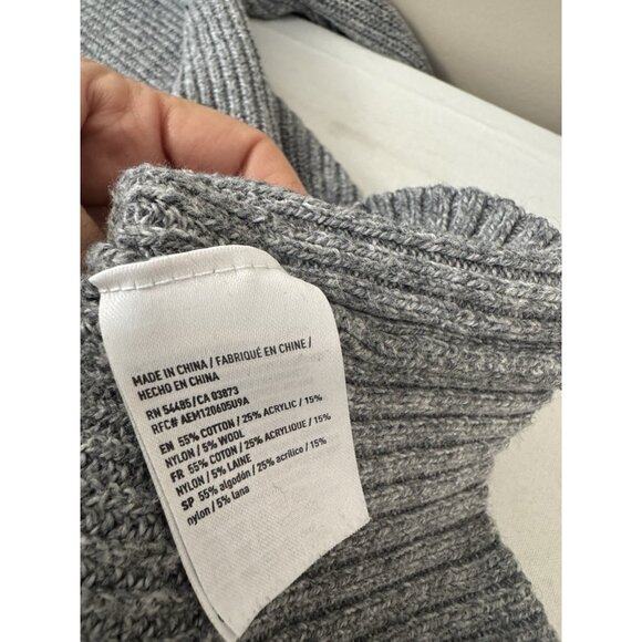 American Eagle Womens XS Professor Academia Button Down Knit Cardigan Collegiate - Picture 4 of 8